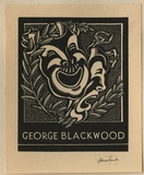 Artist: FEINT, Adrian | Title: Bookplate: George Blackwood. | Date: (1934) | Technique: wood-engraving, printed in black ink, from one block | Copyright: Courtesy the Estate of Adrian Feint