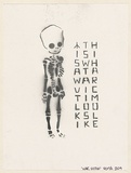 Artist: VEXTA, | Title: War victim. | Date: 2004 | Technique: stencil, printed in grey ink, from one stencil