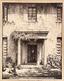 Artist: Wilson, Hardy. | Title: Longford House, Tasmania | Date: 1924 | Technique: collotype
