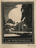Artist: FEINT, Adrian | Title: Bookplate: L.M. Whitehead. | Date: (1938) | Technique: wood-engraving, printed in black ink, from one block | Copyright: Courtesy the Estate of Adrian Feint