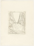 Title: b'Vase and cloth' | Date: 1980 | Technique: b'drypoint, printed in black ink, from one perspex plate'