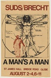 Artist: UNKNOWN | Title: Suds/Brecht: A Man's A Man | Date: 1975 | Technique: screenprint, printed in colour, from multiple stencils