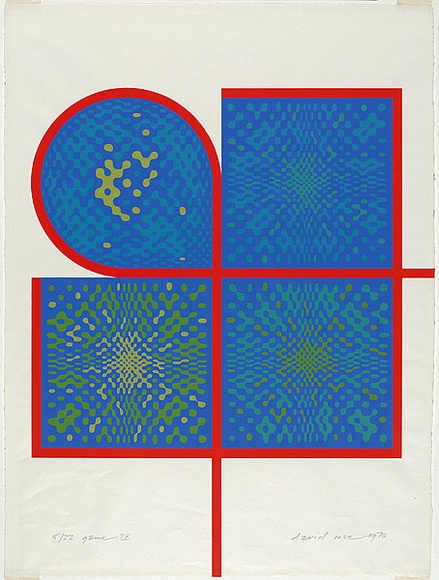 Artist: ROSE, David | Title: Game IX | Date: 1970 | Technique: screenprint, printed in colour, from multiple stencils