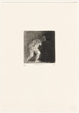 Artist: SELLBACH, Udo | Title: Walking forward. | Date: 1992 | Technique: etching, aquatint printed in black ink, from one copper plate