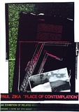 Artist: ARNOLD, Raymond | Title: Paul Zika, 'Place of contemplation', Chameleon, Hobart. | Date: 1984 | Technique: screenprint, printed in colour, from five stencils