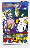 Artist: b'Davila, Juan.' | Title: b'Lichtenstein.' | Date: 1984 | Technique: b'screenprint, printed in colour, from multiple stencils'