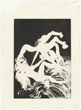 Artist: b'BOYD, Arthur' | Title: b'(Breaking waves).' | Date: 1973-74 | Technique: b'aquatint, printed in black ink, from one plate' | Copyright: b'Reproduced with permission of Bundanon Trust'