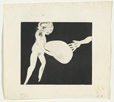 Artist: BOYD, Arthur | Title: Myrrhine and Kinesias Myrrhine: Here is a matress now. | Date: (1970) | Technique: etching and aquatint, printed in black ink, from one plate | Copyright: Reproduced with permission of Bundanon Trust