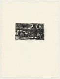 Artist: b'AMOR, Rick' | Title: b'City building.' | Date: 1990 | Technique: b'etching, printed in black ink, from one plate'
