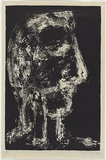 Artist: b'SELLBACH, Udo' | Title: b'Head.' | Date: 1961 | Technique: b'lithograph, printed in black ink, from one stone'