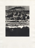 Artist: MADDOCK, Bea | Title: Black and white clouds | Date: 1976, June | Technique: photo-etching, aquatint, etching, drypoint and burnishing, printed in black ink, from two plates