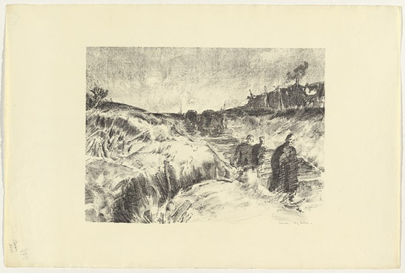 Artist: Dyson, Will. | Title: German prisoners, Wytschaete Road. | Date: 1918 | Technique: lithograph, printed in black ink, from one stone Arnold unbleached