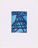 Artist: b'Forthun, Louise.' | Title: bJacob's ladder (blue). | Date: 2001 | Technique: b'etching and aquatint, printed in blue ink, from one copper plate'