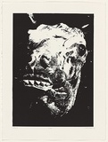Artist: b'Durrant, Ivan.' | Title: b'Cow' | Date: 1987 | Technique: b'screenprint, printed in black ink, from one photo-stencil'