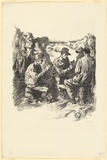 Artist: Dyson, Will. | Title: With the tunnellers near Nieuport. | Date: 1917 | Technique: lithograph, printed in black ink, from one stone
