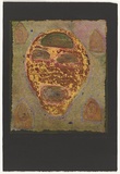 Artist: Powell, Andrew. | Title: Mexican Head II | Date: 1986 | Technique: etching, printed in yellow ink, from one plate; cine colle; metallic paint