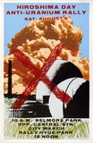 Artist: ROBERTSON, Tom | Title: Hiroshima Day anti-uranium rally | Date: 1977 | Technique: screenprint, printed in colour, from multiple stencils