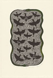 Artist: b'Nona, Dennis.' | Title: b'Tab Ar Sappurr' | Date: 2000 | Technique: b'linocut, printed in black ink, from one block; hand-coloured' | Copyright: b'Courtesy of the artist and the Australia Art Print Network'