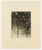 Artist: b'WILLIAMS, Fred' | Title: b'Landscape panel. Number 4' | Date: 1962 | Technique: b'drypoint, engraving and aquatint, printed in black ink, from one copper plate' | Copyright: b'\xc2\xa9 Fred Williams Estate'