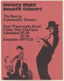Artist: UNKNOWN | Title: Variety night: Benefit concert. The best in community theatre | Date: 1981 | Technique: offset-lithograph