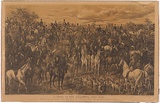 Title: b'A Meet of the Melbourne Hunt Club' | Date: 1896 | Technique: b'lithograph, printed in colour, from two stones (black image and tint stone)'
