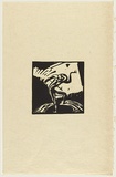 Artist: b'Shead, Garry.' | Title: b'Clown' | Date: c. 1984 | Technique: b'linocut, printed in black ink, from one block' | Copyright: b'\xc2\xa9 Garry Shead'