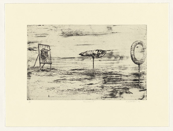 Artist: b'Mortensen, Kevin.' | Title: b'Tournament' | Date: 2005 | Technique: b'etching, printed in black ink, from one copper plate' | Copyright: b'\xc2\xa9 Kevin Mortensen'