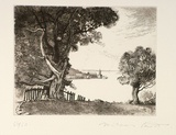 Artist: b'FEINT, Adrian' | Title: bMilson's Point. | Date: 1924 | Technique: b'etching, printed in black ink, from one plate' | Copyright: b'Courtesy the Estate of Adrian Feint'