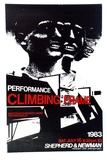 Artist: b'MERD INTERNATIONAL' | Title: b'Poster: Performance, Climbing frame Sat July 16' | Date: 1984 | Technique: b'screenprint'