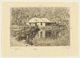 Artist: b'Coffey, Alfred.' | Title: b'Mosman Bay in 1895. Sydney Harbour.' | Date: c.1926 | Technique: b'etching, printed in black ink, from one plate'