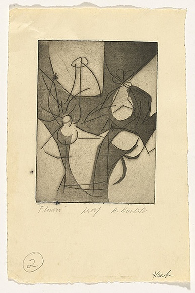 Artist: b'Wienholt, Anne.' | Title: b'Flowers' | Technique: b'engraving and softground-etching, printed in black ink, from one copper plate'