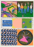 Artist: b'WORSTEAD, Paul' | Title: b'Raymond Terrace - Mental as Anything.' | Date: 1979 | Technique: b'screenprint, printed in colour, from six stencils,' | Copyright: b'This work appears on screen courtesy of the artist'