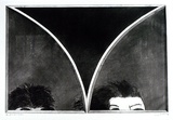 Artist: b'BALDESSIN, George' | Title: b'Personages and gothic I.' | Date: 1969 | Technique: b'etching and aquatint, printed in black ink, from three shaped plates'