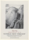 Artist: b'Johnstone, Ruth.' | Title: b'Open Day. Sunday 29th March 1987 10am - 4pm. Victorian Print Workshop' | Date: 1985 | Technique: b'offset-lithograph, printed in black ink, from one stone'