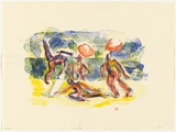 Artist: b'Furlonger, Joe.' | Title: b'Bathers' | Date: 1990 | Technique: b'lithograph, printed in colour, from five stones'