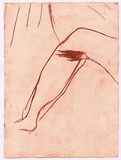 Title: Shallow grave 1 [panel 17] | Date: 2000 | Technique: drypoint, printed in red ink, from one copper plate