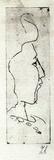 Artist: b'Armstrong, Ian.' | Title: b'(Head).' | Date: 1950s | Technique: b'etching, printed in black ink, from one plate'
