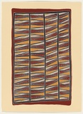 Artist: b'Bulunbulun, Johnny.' | Title: b'Lunggurrruma North-west wind' | Date: 2000 | Technique: b'screenprint, printed in colour, from multiple stencils' | Copyright: b'\xc2\xa9 Johnny Bulunbulun. Licensed by VISCOPY, Australia'