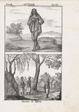 Artist: ANTONELLI, Giuseppe | Title: Un Curraneii. Abitatori di Sydney. [Inhabitants of Sydney]. | Date: 1841 | Technique: lithograph, printed in black ink, from two stones