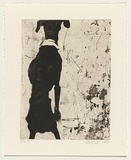 Artist: b'Williams, Deborah.' | Title: b'not titled [skinny dog seen from behind]' | Date: 1999, November | Technique: b'etching and photo-etching, printed in sepia ink, from one plate'