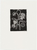 Artist: b'Rooney, Robert.' | Title: b'Night 1954 - 2001' | Date: 1954 | Technique: b'etching, printed ink black ink, from one plate' | Copyright: b'Courtesy of Tolarno Galleries'