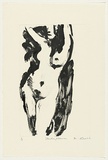 Artist: b'AMOR, Rick' | Title: b'Standing woman.' | Date: 1991 | Technique: b'monotype, printed in black ink, from one plate'