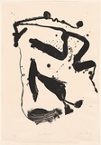 Artist: Olsen, John. | Title: Bird and kangaroo. | Date: 1979 | Technique: lithograph, printed in black ink, from one plate | Copyright: © John Olsen. Licensed by VISCOPY, Australia