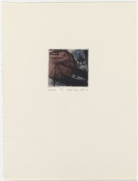 Artist: b'Kluge-Pott, Hertha.' | Title: b'Aurora' | Date: 1982 | Technique: b'sugarlift, aquatint and drypoint, printed in colour, from multiple plates' | Copyright: b'\xc2\xa9 Hertha Kluge-Pott'