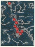Artist: b'Possum Nungurray, Gabriella.' | Title: b'Dreaming sky.' | Date: 1998/99 | Technique: b'screenprint, printed in colour, from nine stencils'