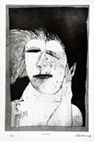 Artist: b'BALDESSIN, George' | Title: b'Head.' | Date: 1965 | Technique: b'etching and aquatint, printed in black ink, from one plate'