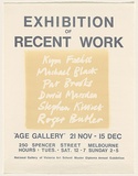 Artist: Marsden, David | Title: Exhibition of recent work. Age Gallery, Melbourne | Date: 1972 | Technique: woodblock and screenprint, printed in colour, from multiple stencils