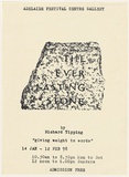 Artist: b'TIPPING, Richard' | Title: b'The Everlasting Stone, Adelaide Festival Centre Gallery.' | Date: 1978
