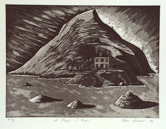 Artist: b'Jones, Tim.' | Title: b'A place I know' | Date: 1994 | Technique: b'etching, printed in black ink, from one plate'