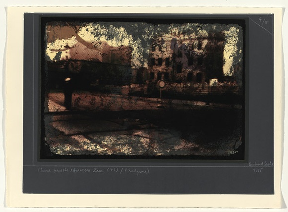 Artist: b'Sachs, Bernhard.' | Title: b'Scenes from the Amnesia Zone' | Date: 1985 | Technique: b'screenprint'